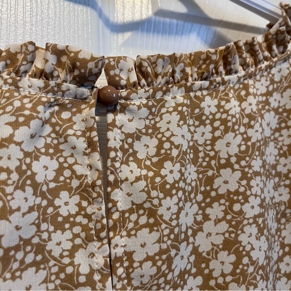 3/25$💥 Schwiing blouse flower tunic beige white top women size XL floral - Picture 4 of 4